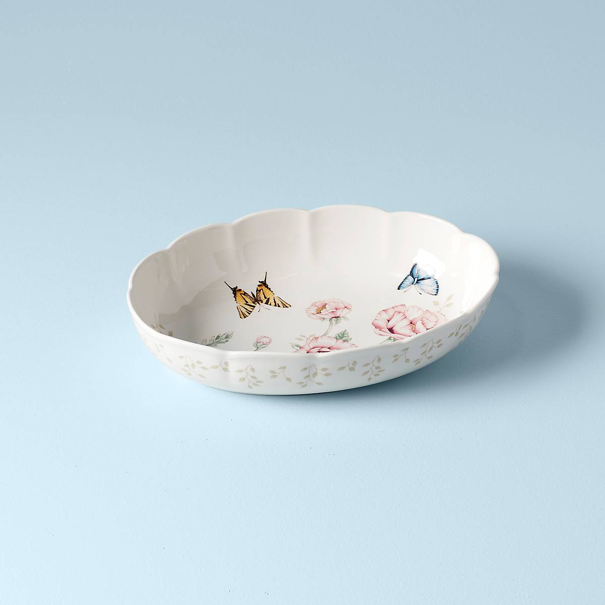 Lenox Premium Butterfly Meadow Scalloped Oval Baker - Image 2