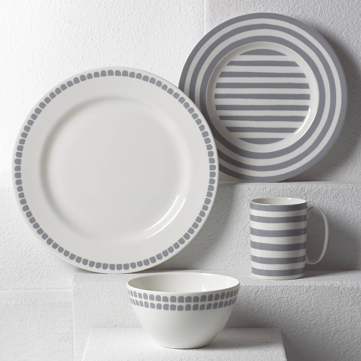 Lenox Premium Charlotte Street Grey North 4-Piece Place Setting