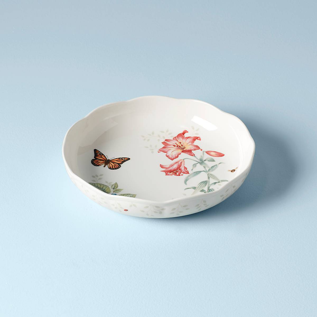 Lenox Premium Butterfly Meadow Low Serving Bowl