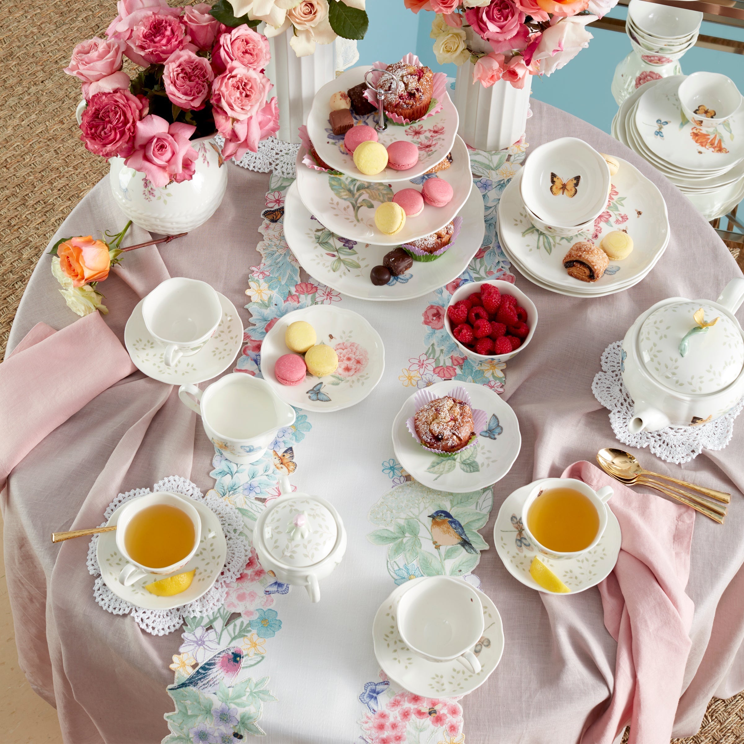 Lenox Premium Butterfly Meadow 28-Piece Dinnerware Set - Image 17