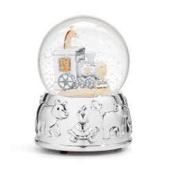 Lenox Premium Animal Train Silverplate Snowglobe