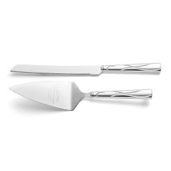 Alternative view of Lenox Premium Personalized Adorn 2-Piece Cake Knife & Server Set
