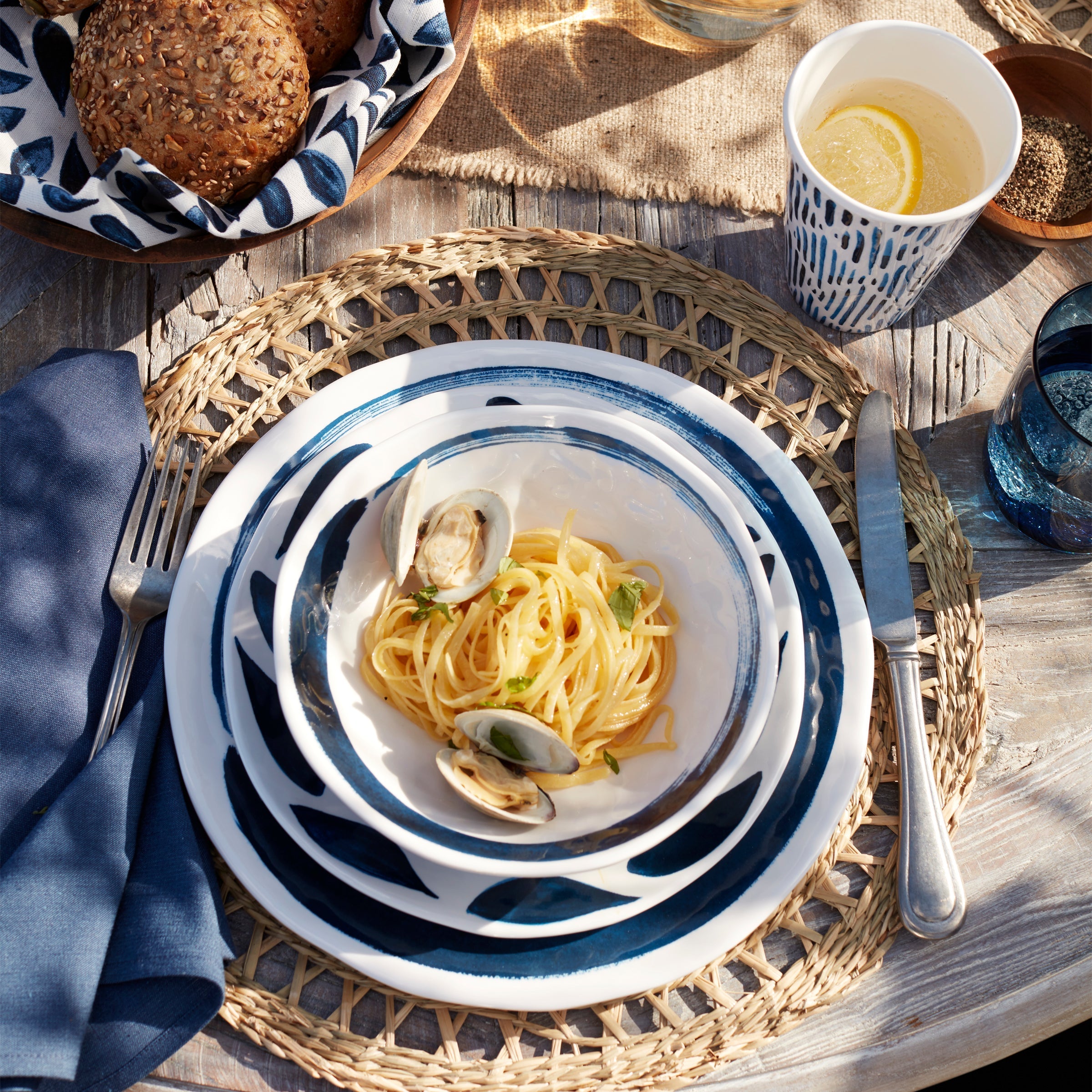 Lenox Premium Blue Bay Melamine Assorted Accent Plates, Set of 4 - Image 7