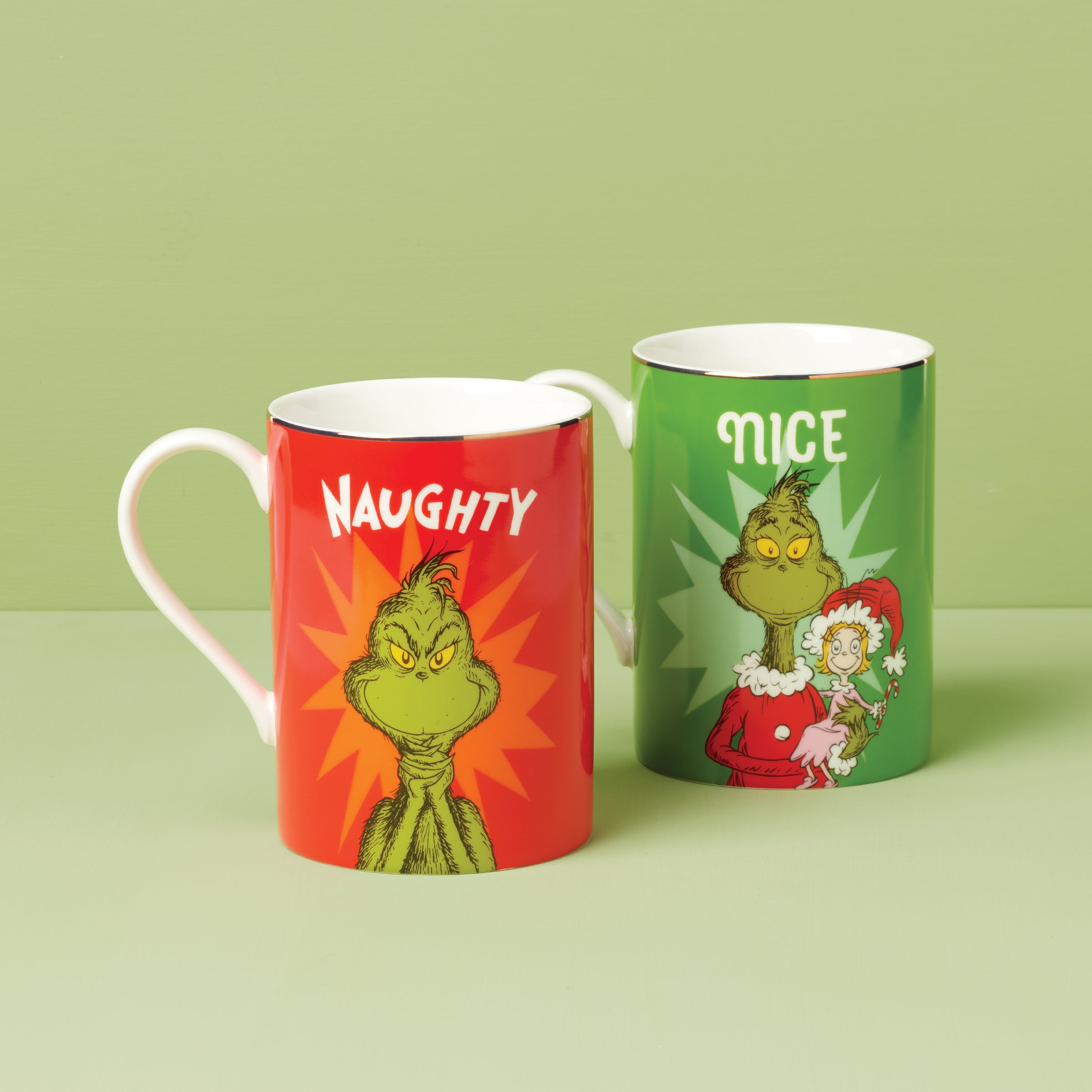 Lenox Premium Merry Grinchmas Naughty & Nice Mug Set - Image 2