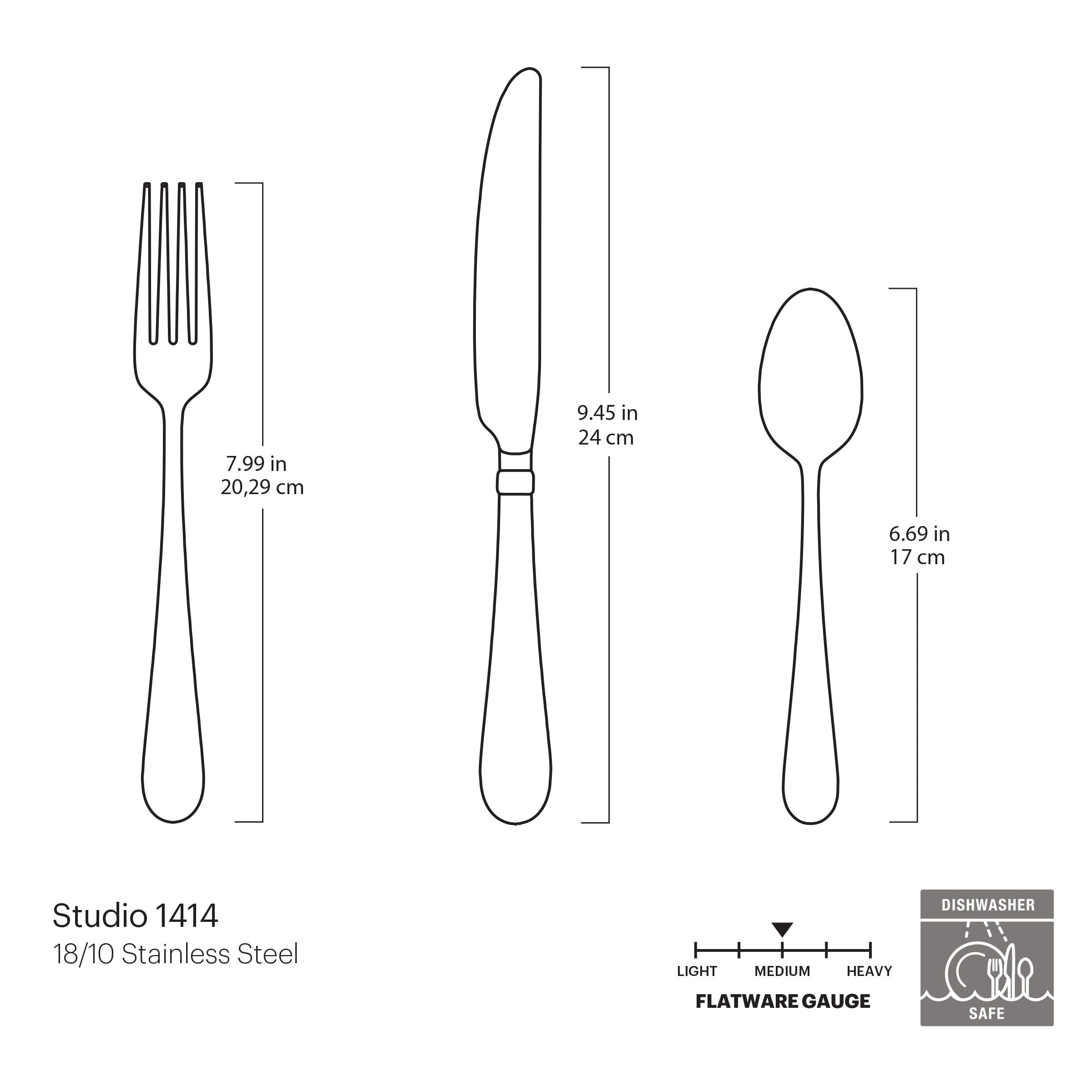 Lenox Premium Studio 1414 36-Piece Flatware Set - Image 15