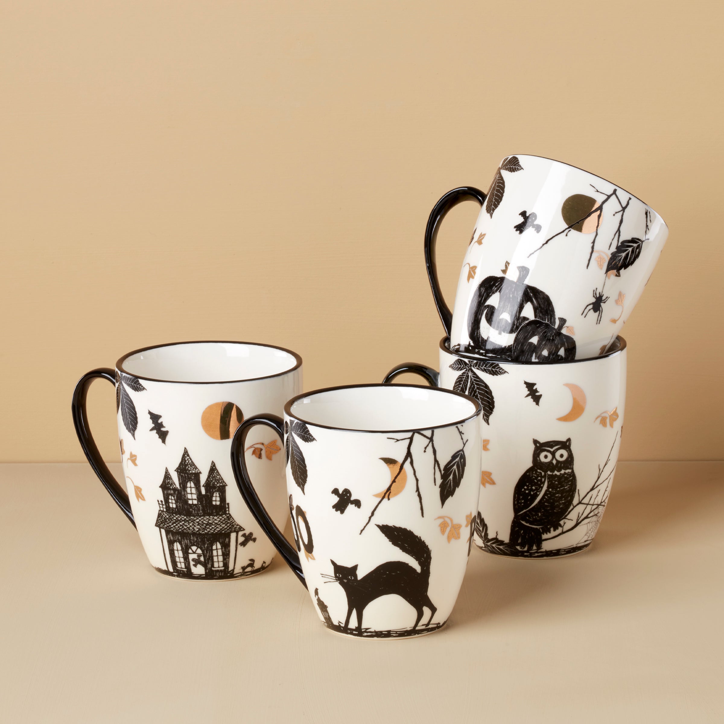 Lenox Premium Haunted Halloween Mugs, Set of 4 - Image 2
