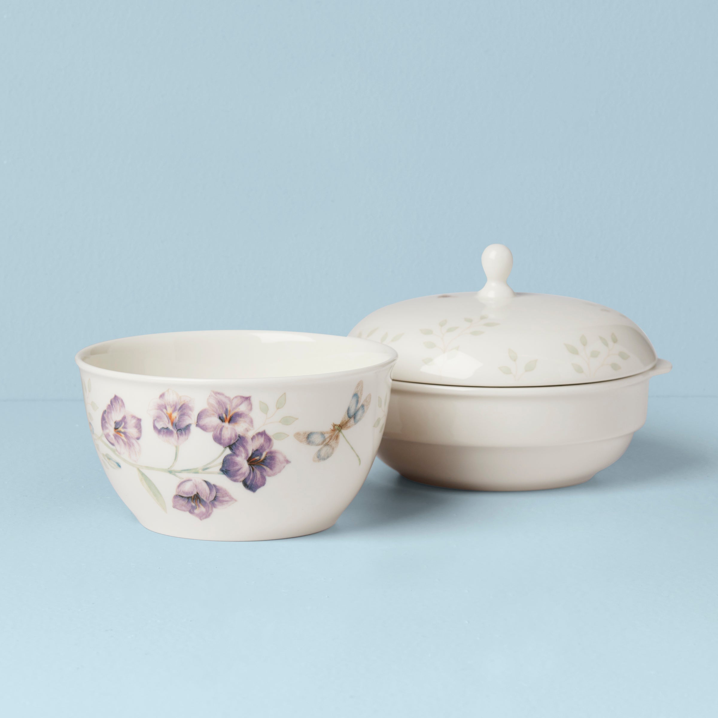 Lenox Premium Butterfly Meadow 3-Piece Stackable Bowl Set - Image 3
