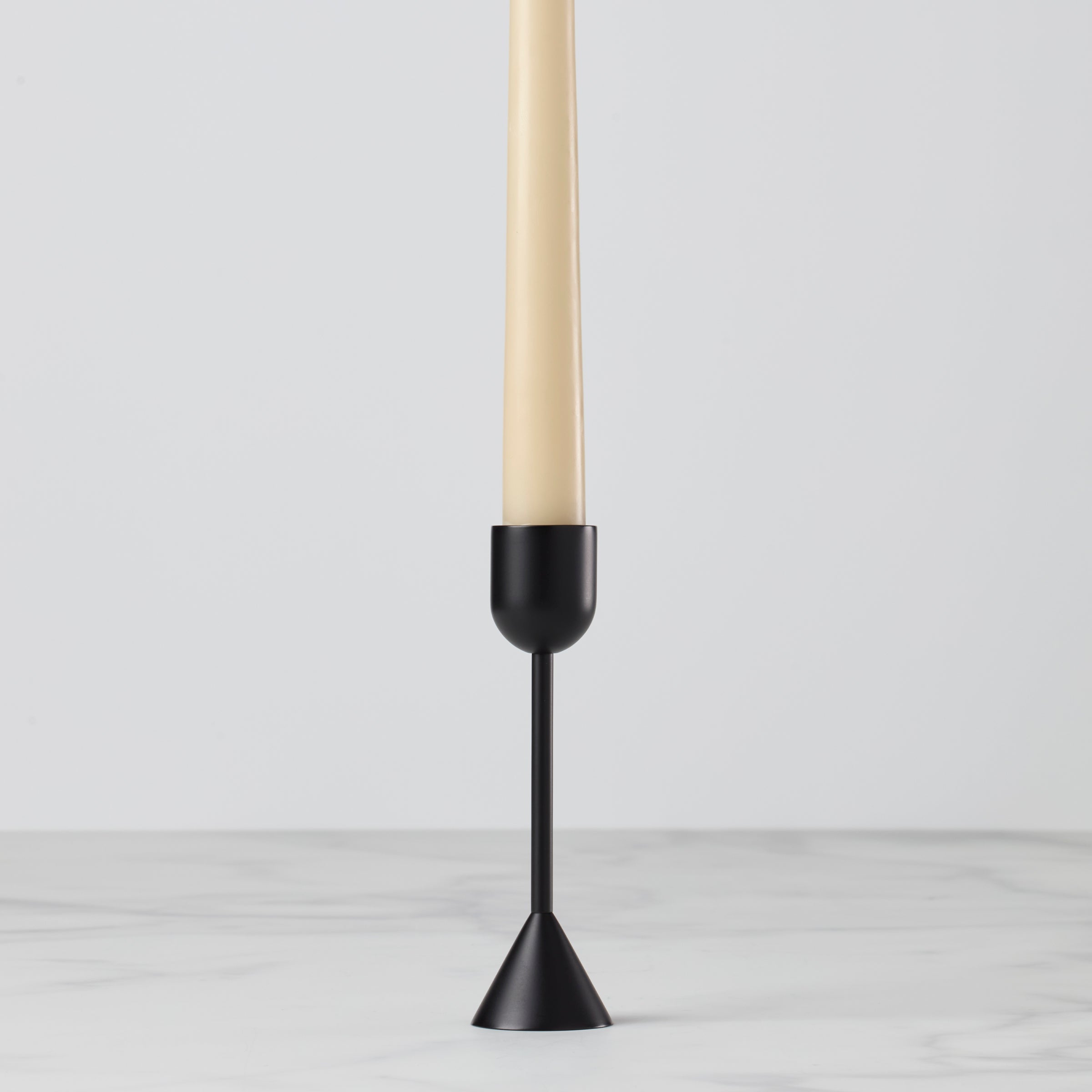 Lenox Premium Onyx Brass Tall Taper Candle Holder - Image 2