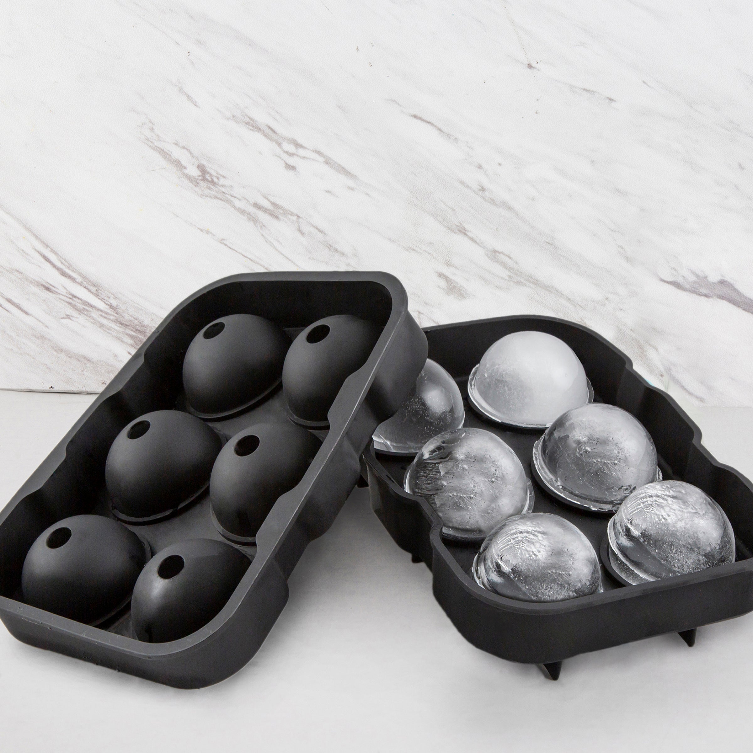 Lenox Premium Black Round Silicone Ice Mold - Image 4