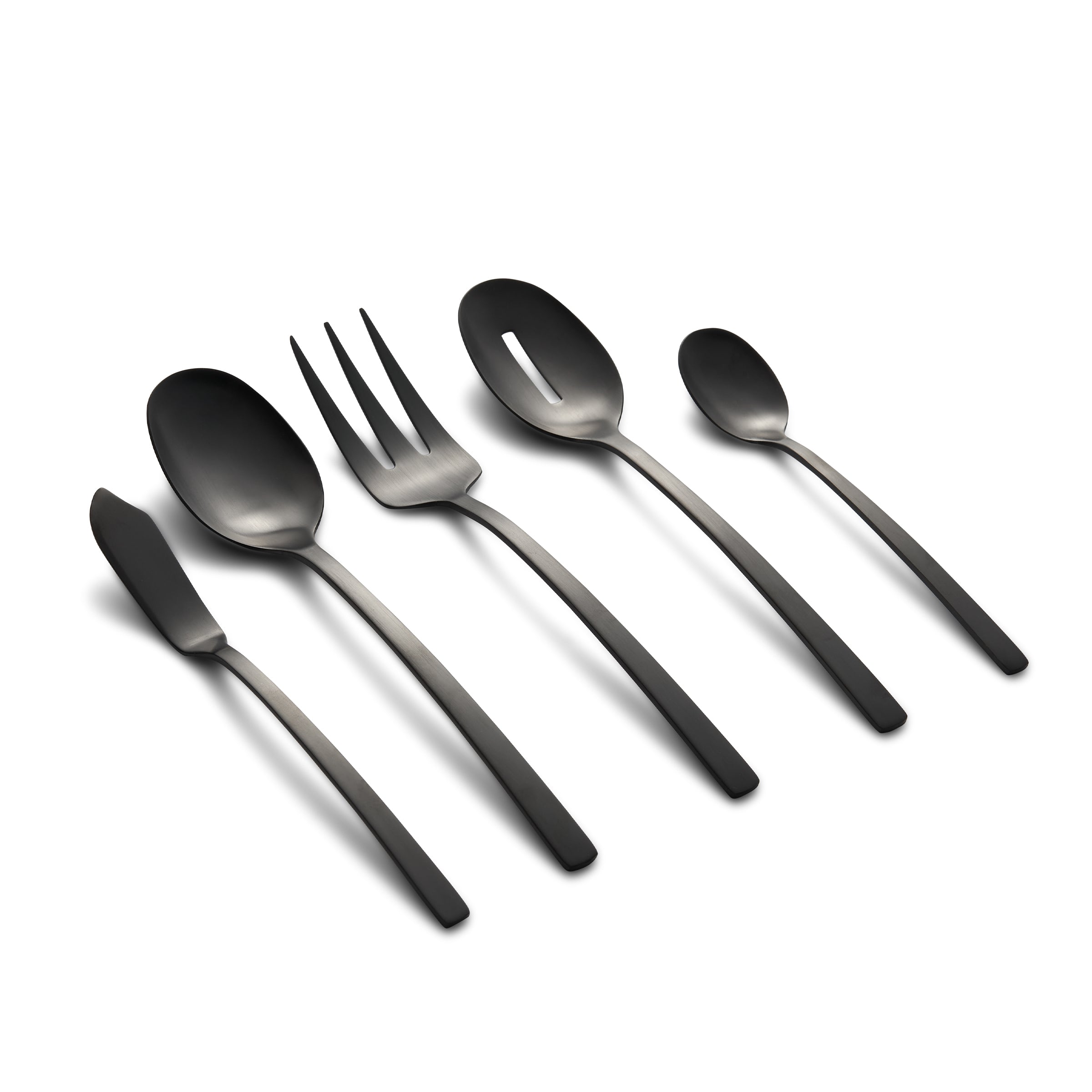 Lenox Premium Beacon Black Satin 45-Piece Flatware Set - Image 3