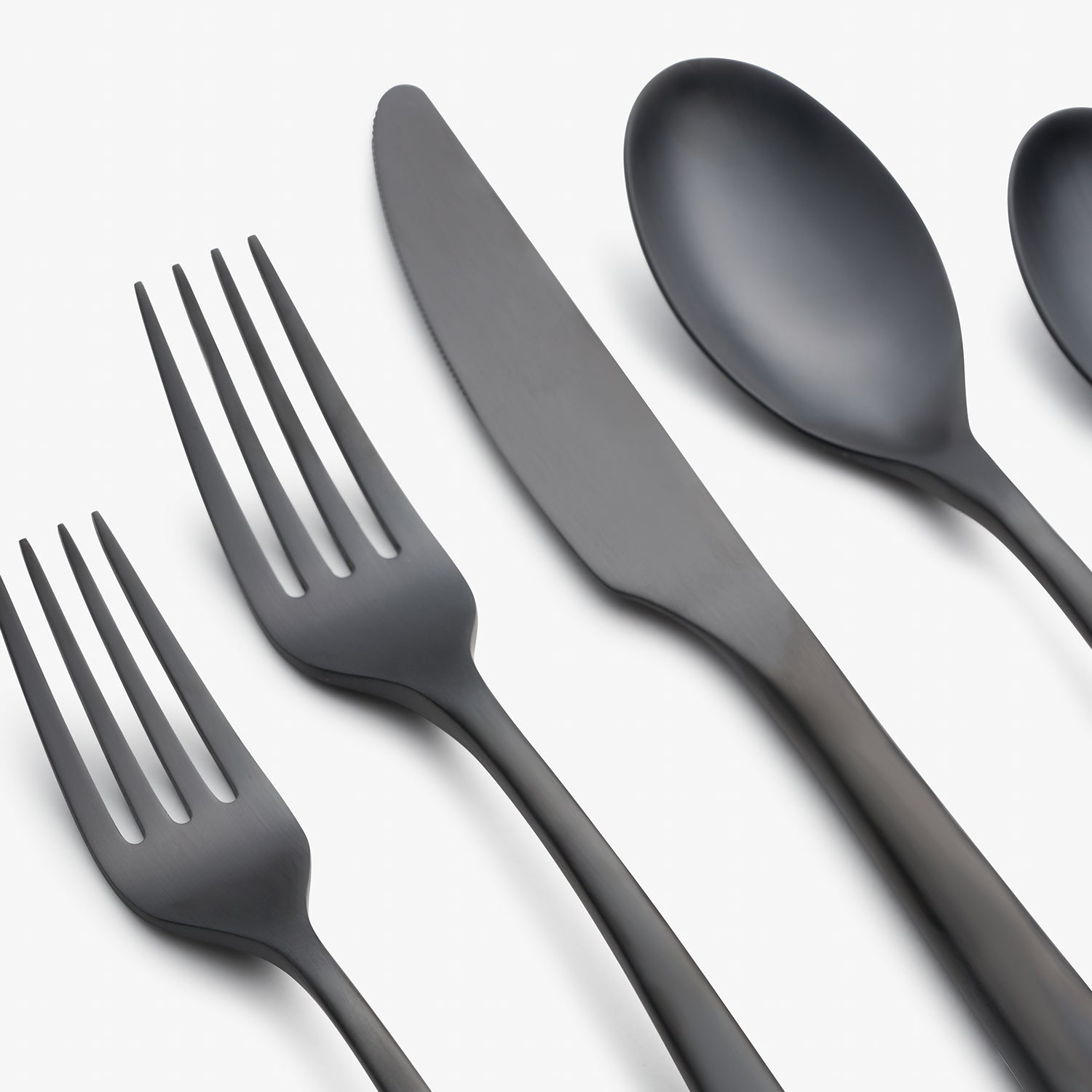 Lenox Premium Averie Black Satin 20-Piece Flatware Set - Image 5