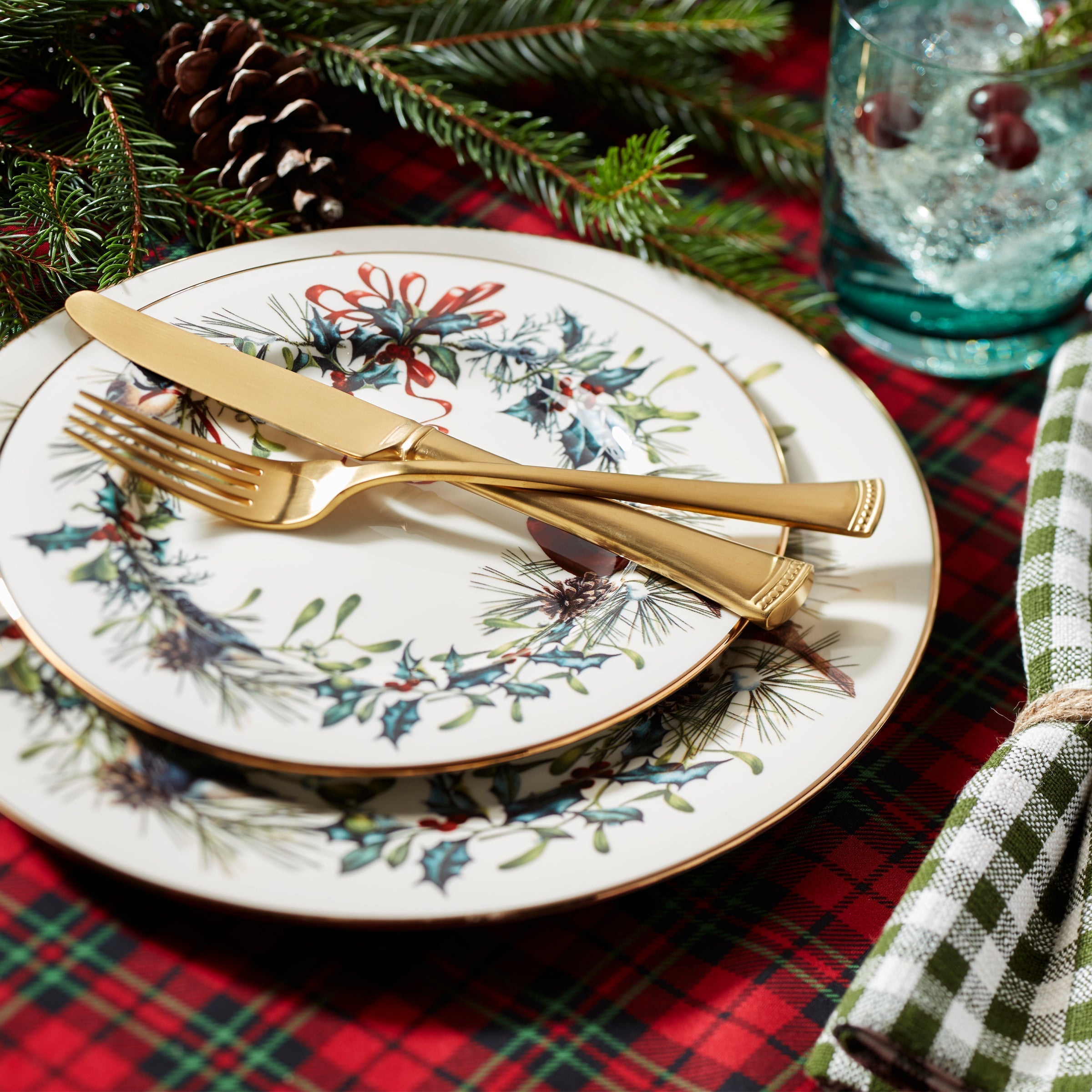 Lenox Premium Portola Gold Satin 20-Piece Flatware Set - Image 5