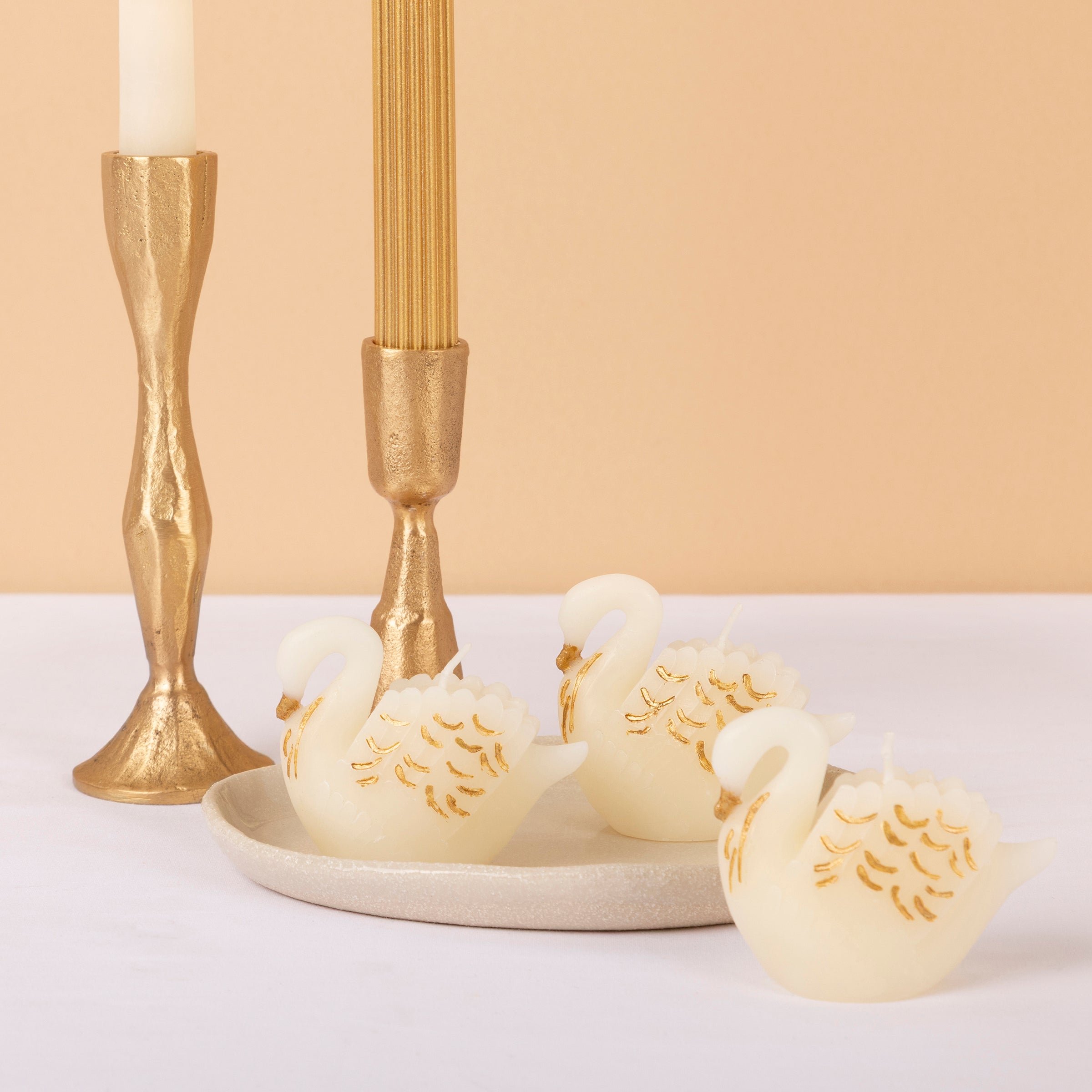 Lenox Premium Swan Candles, Set of 3 - Image 2