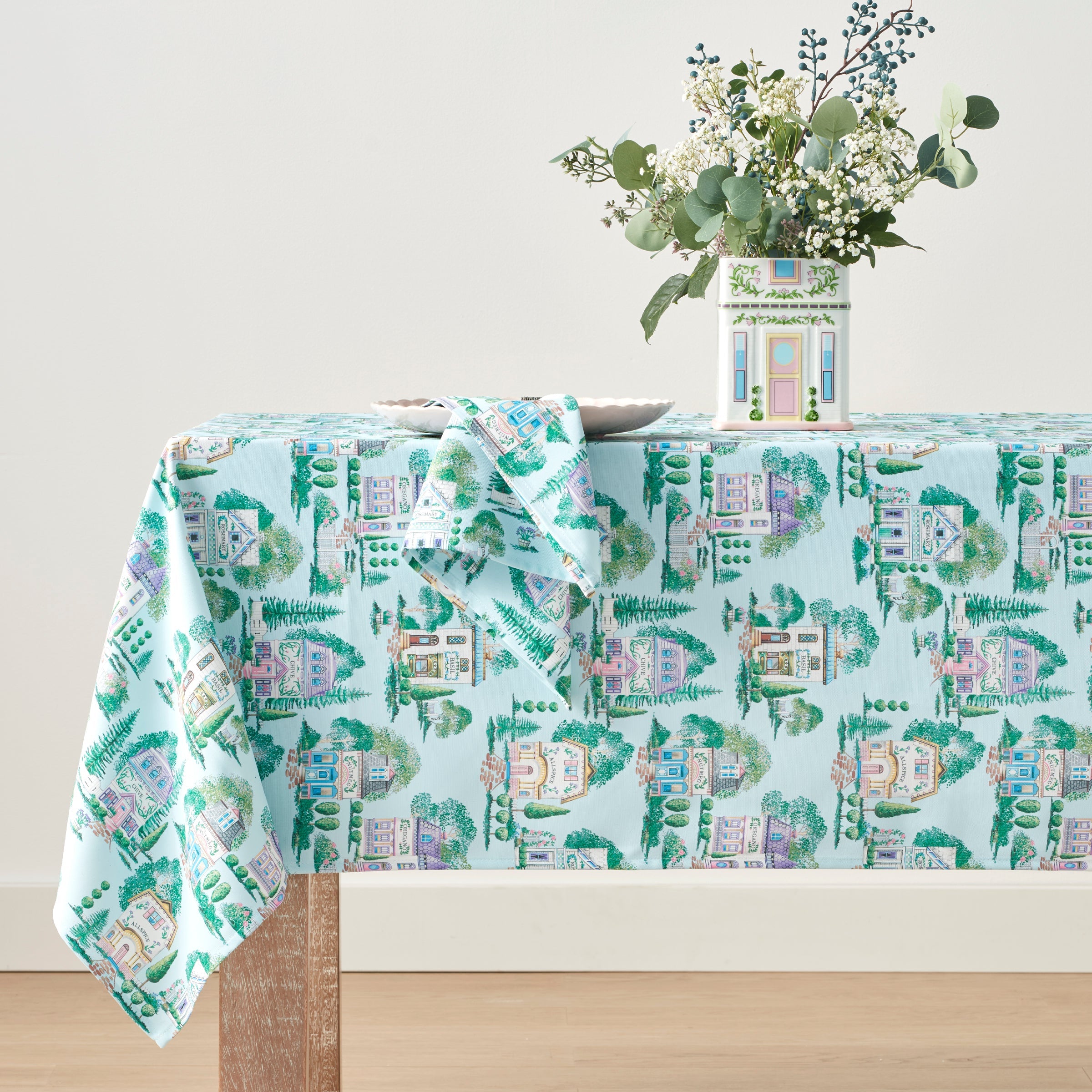 Lenox Premium Lenox Spice Village Allover 60x120 Tablecloth - Image 2