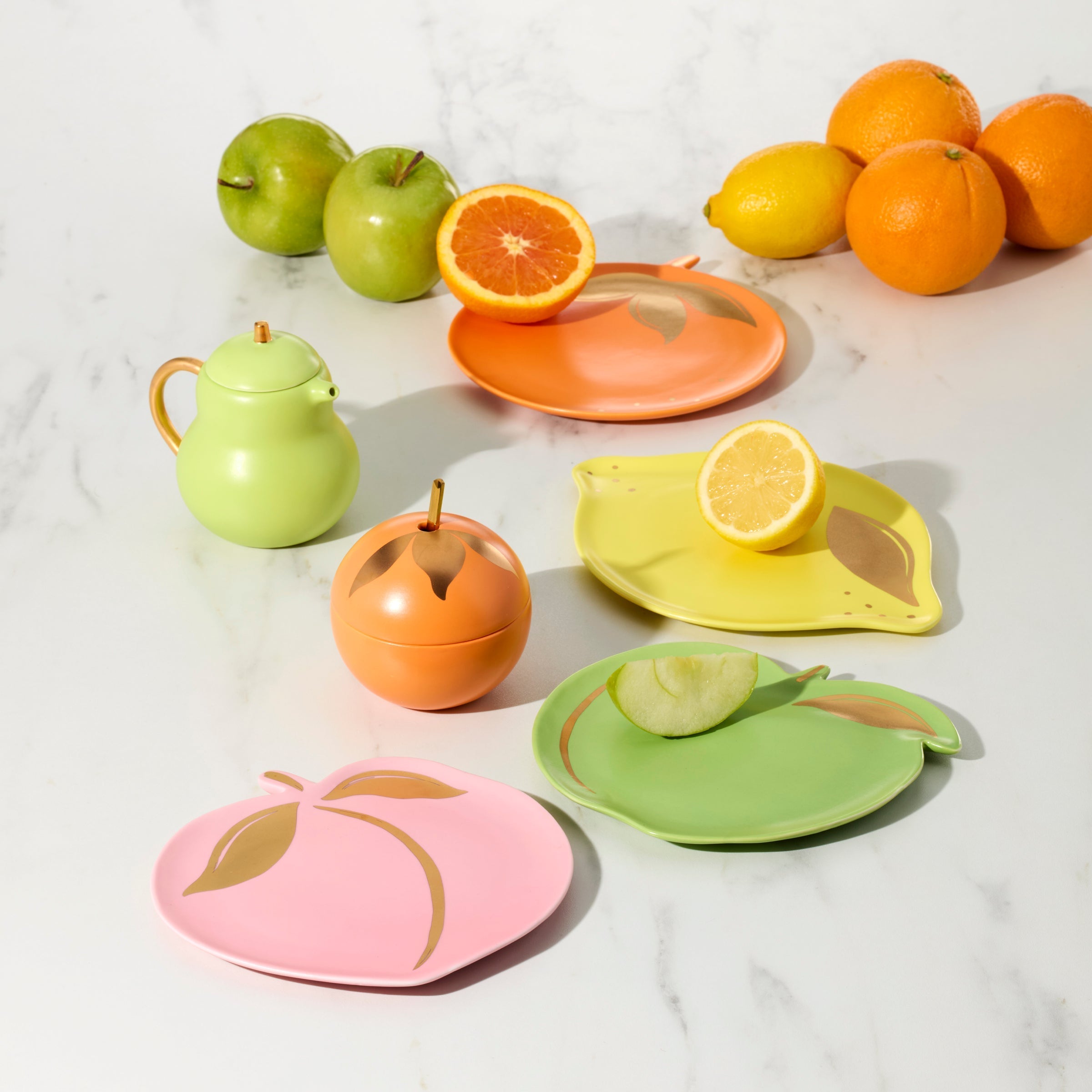 Lenox Premium Tutti Fruity Pear & Orange Sugar & Creamer Set - Image 5