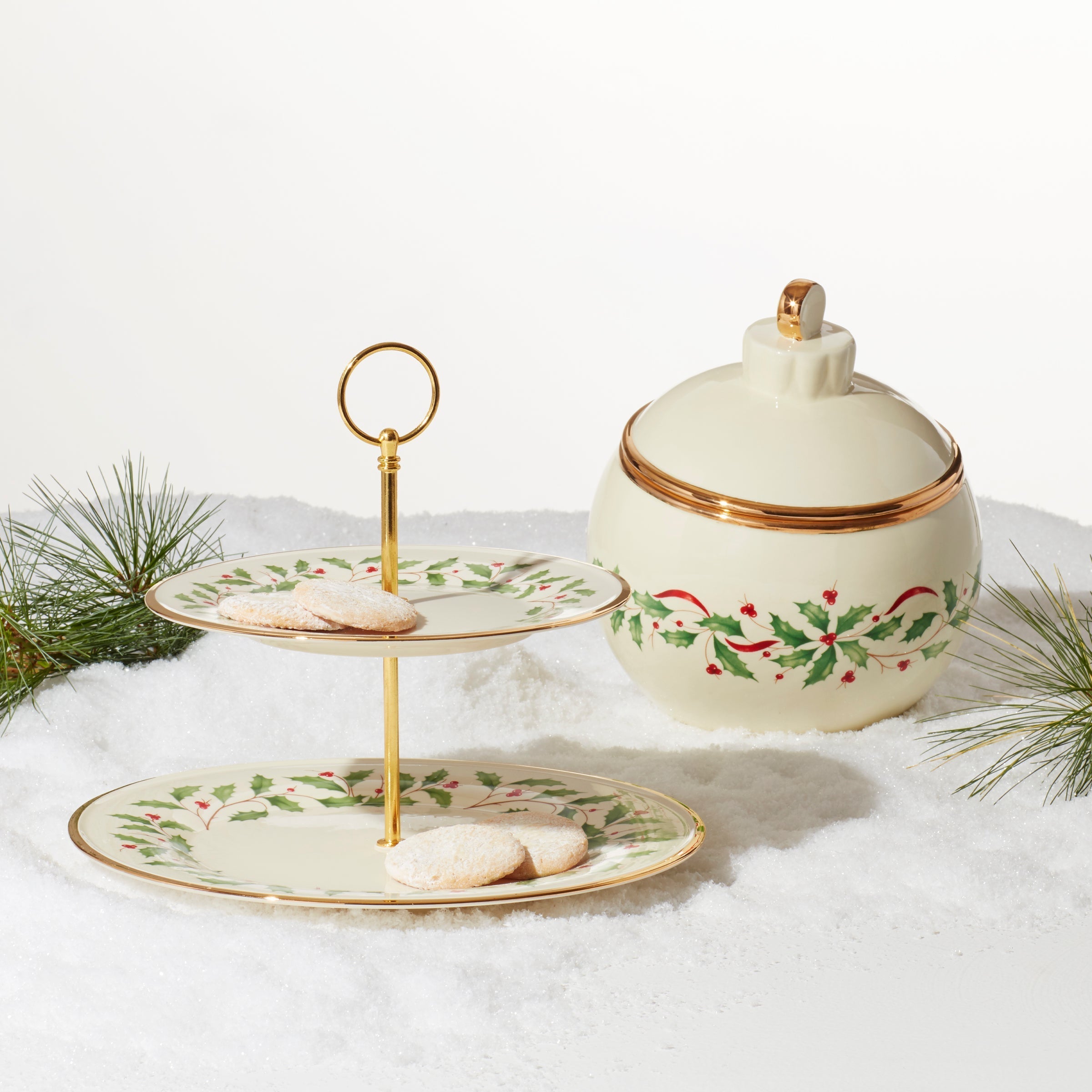 Lenox Premium Holiday Ornament Cookie Jar - Image 4