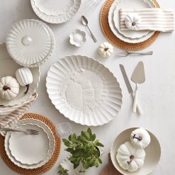 Alternative view of Lenox Premium French Perle Scallop White Serving Bowl