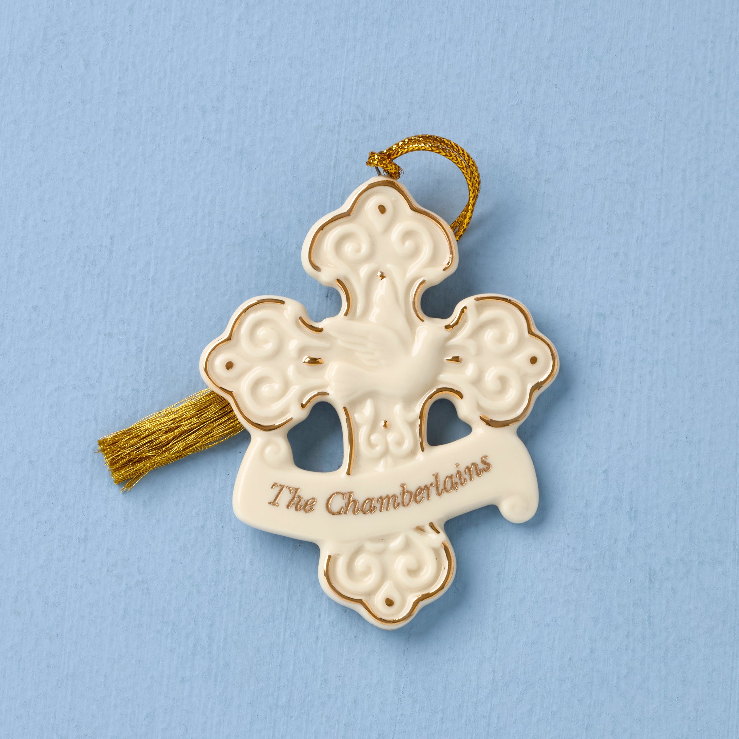 Lenox Premium Personalized My Family Cross Ornament