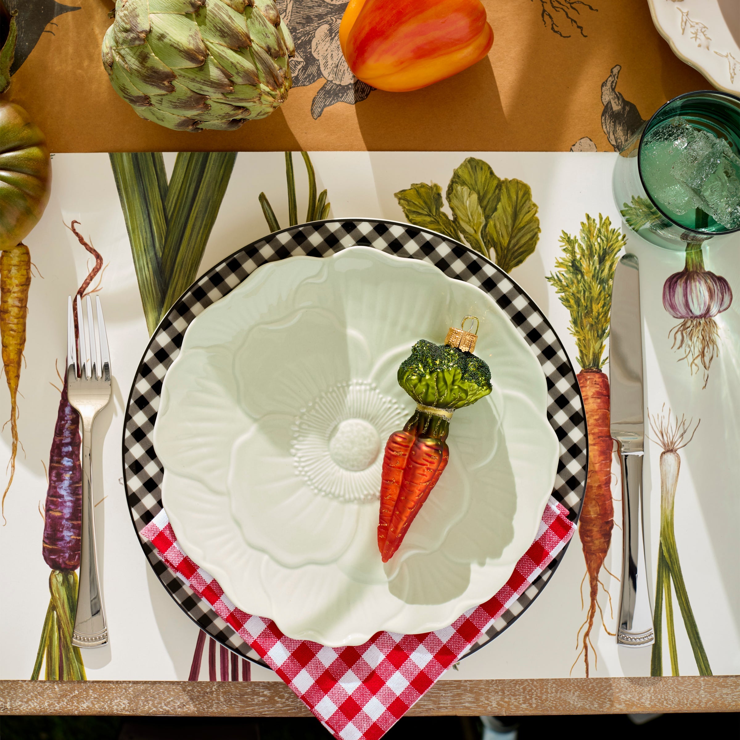Lenox Premium Gingham Black Dinner Plates, Set of 4 - Image 3