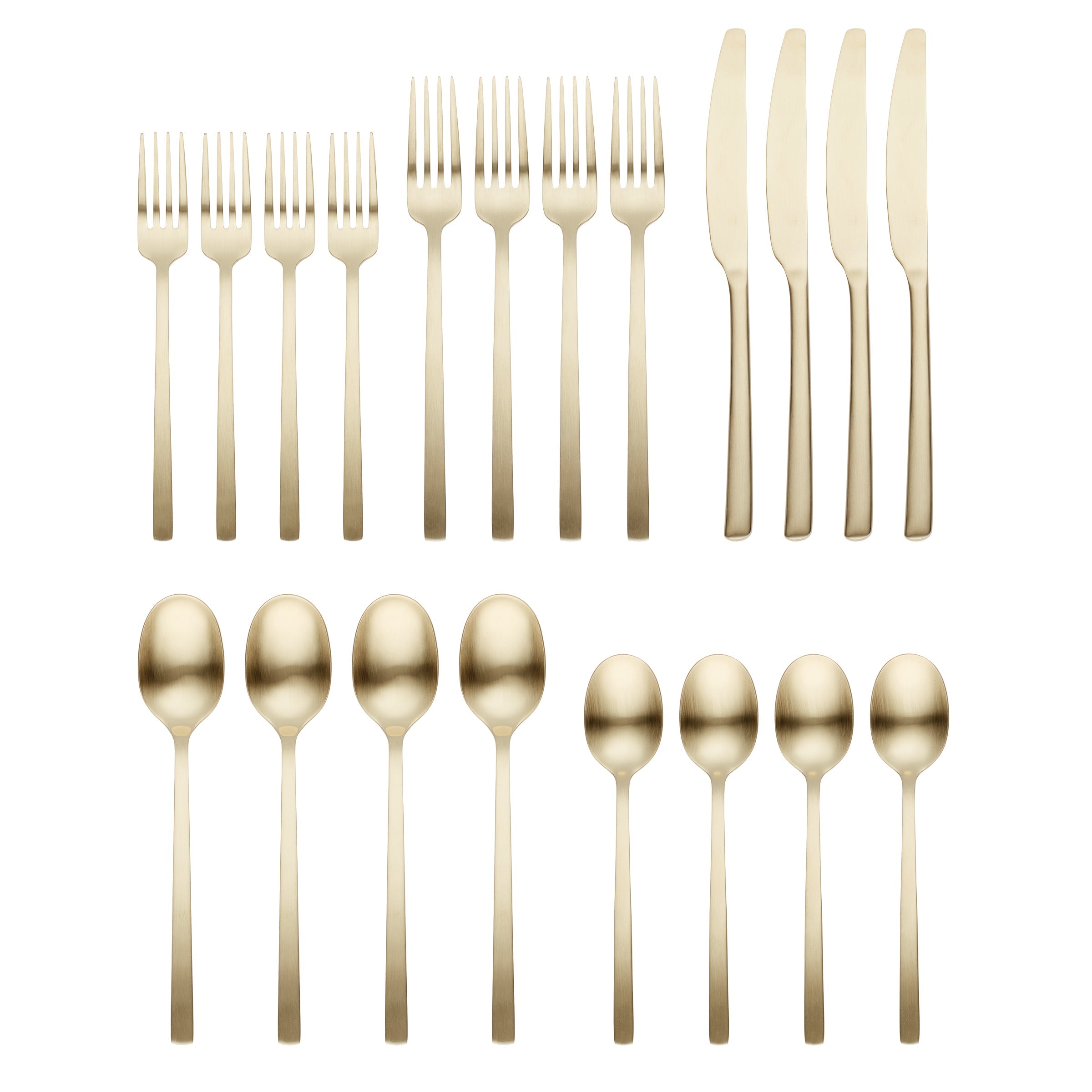 Lenox Premium Beacon Champagne Satin 20-Piece Flatware Set - Image 2