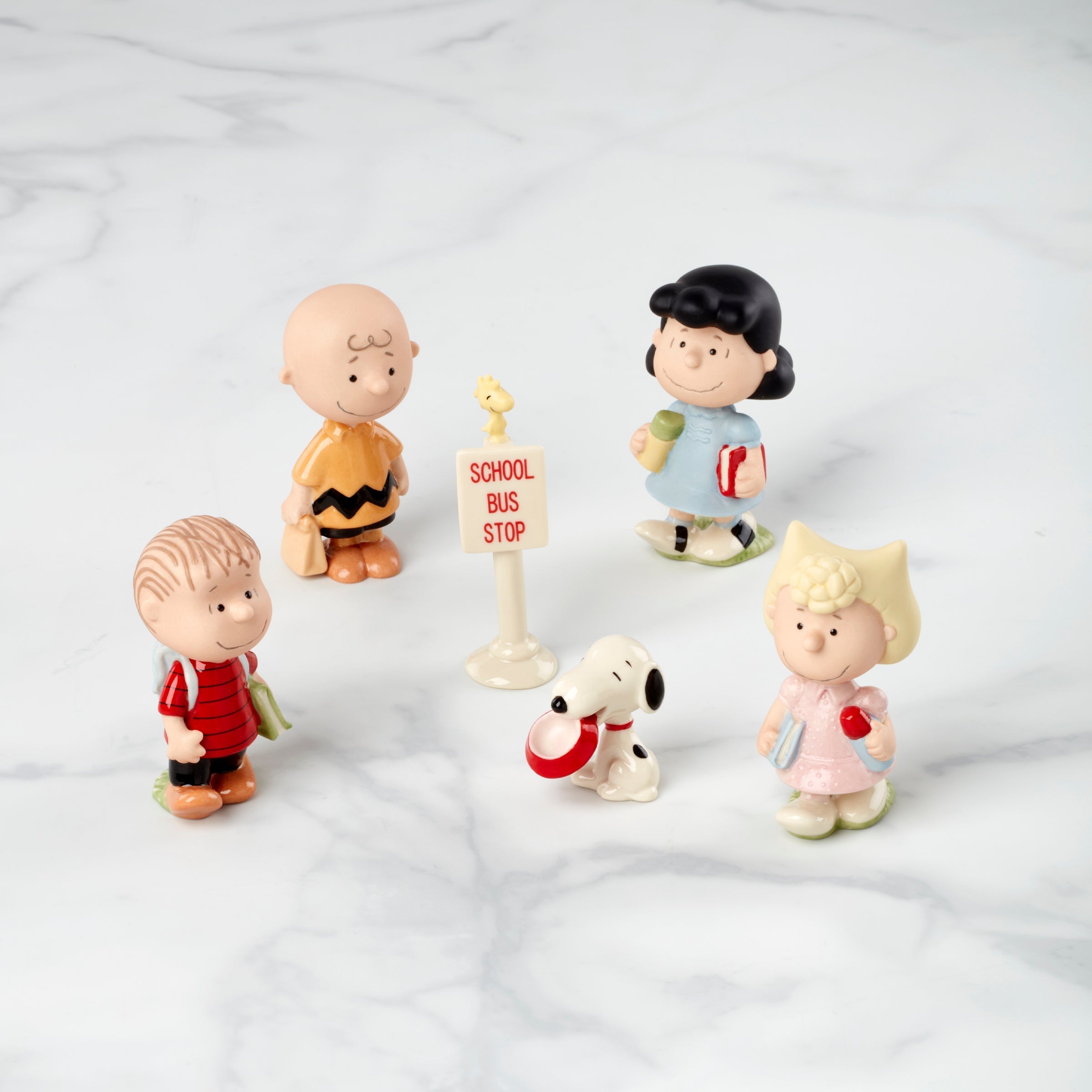 Lenox Premium Peanuts 6-Piece Back To School Figurine Set