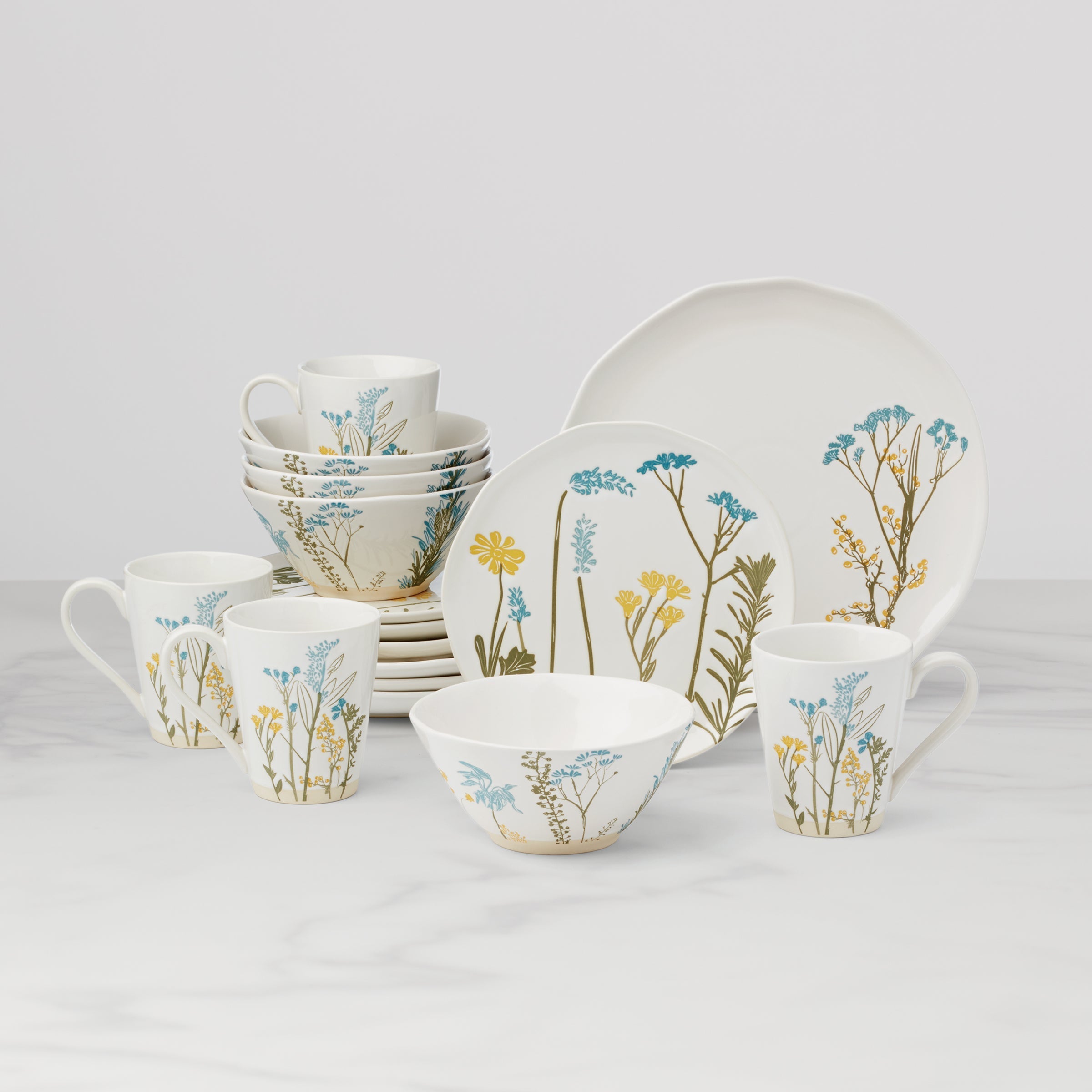 Lenox Premium Wildflowers 16-Piece Dinnerware Set