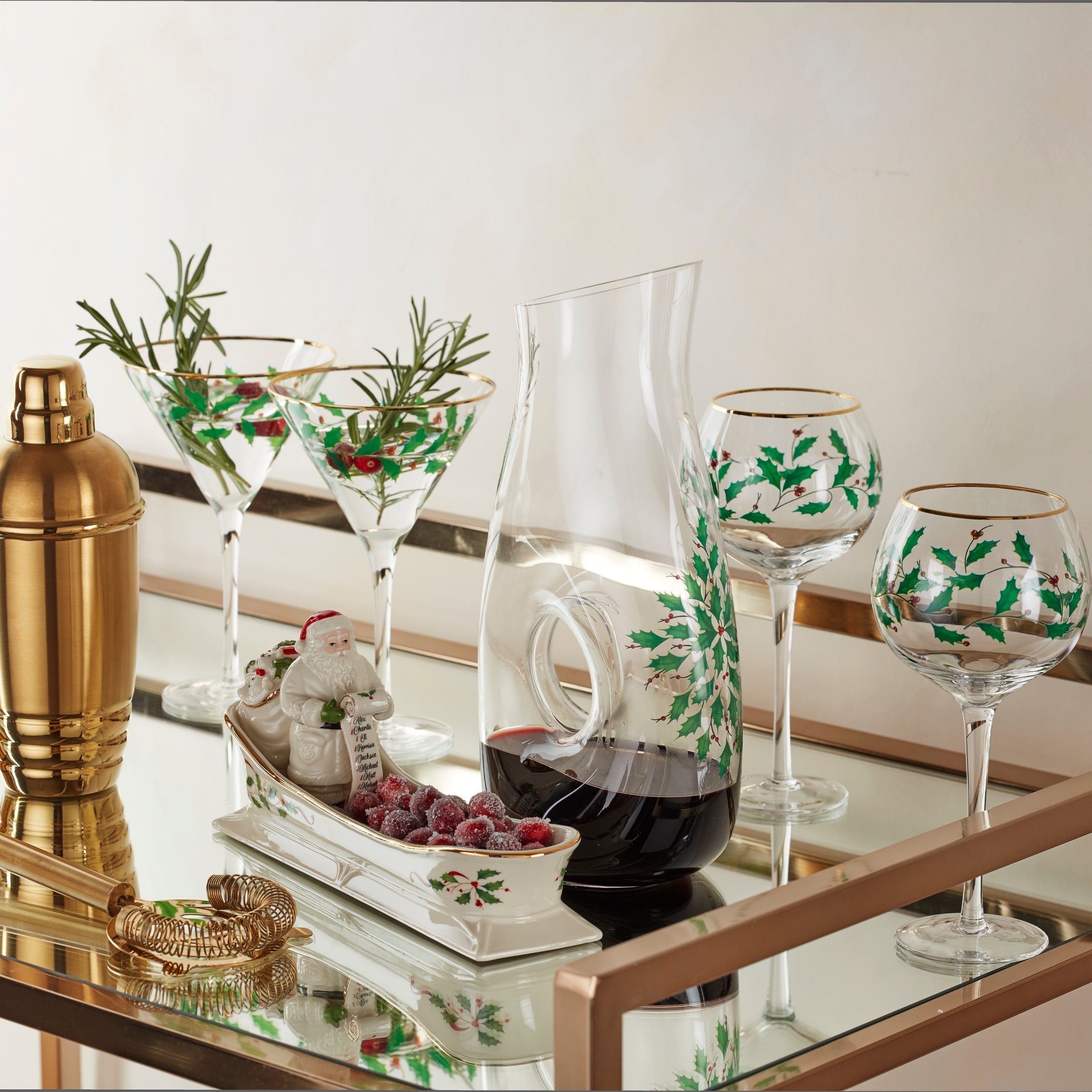 Lenox Premium Holiday Pierced Decanter - Image 3