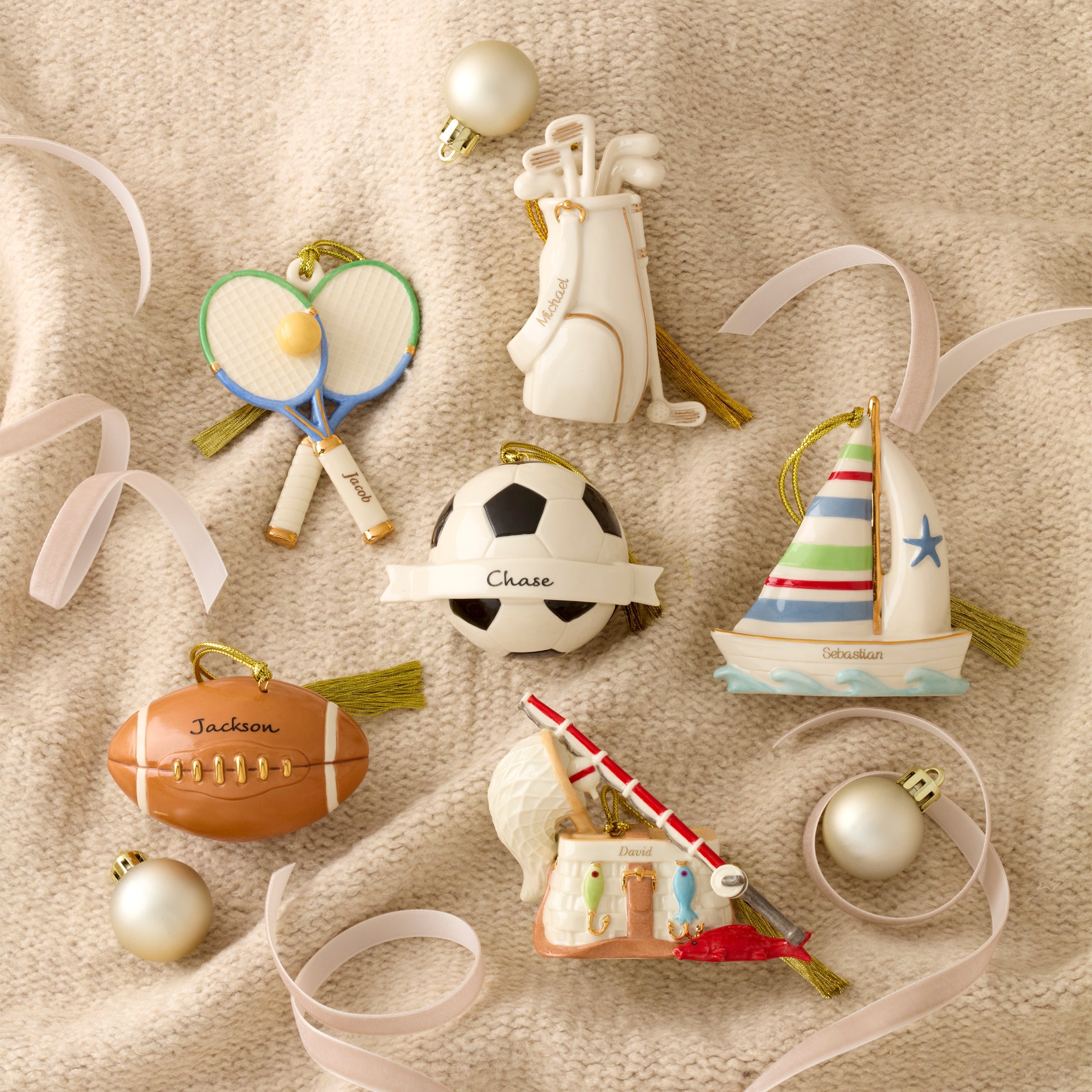 Lenox Premium Personalized Sailboat Ornament - Image 2