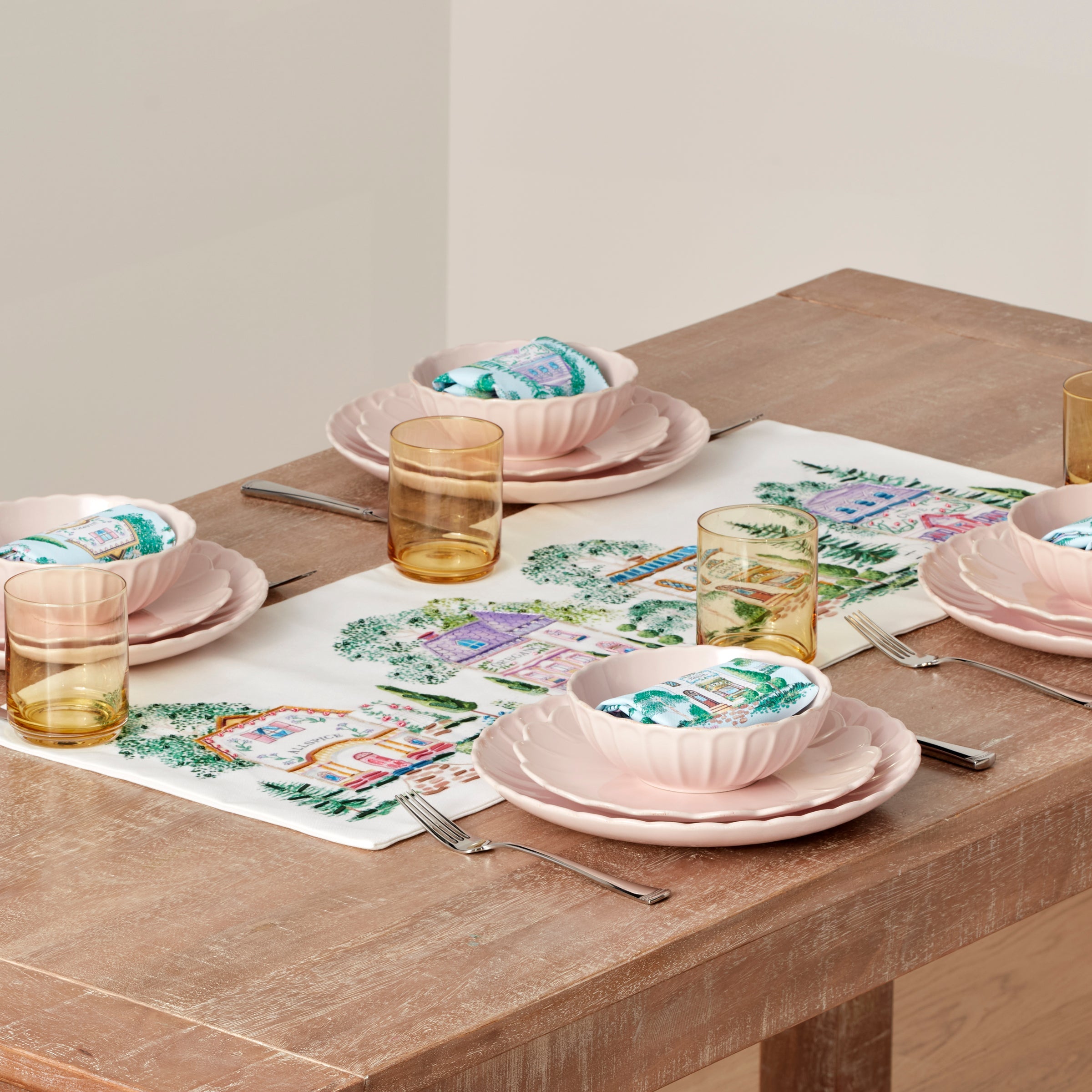 Lenox Premium Lenox Spice Village 14x36 Centerpiece Table Runner