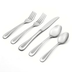 Lenox Premium Satin Sand Dune 45-Piece Flatware Set