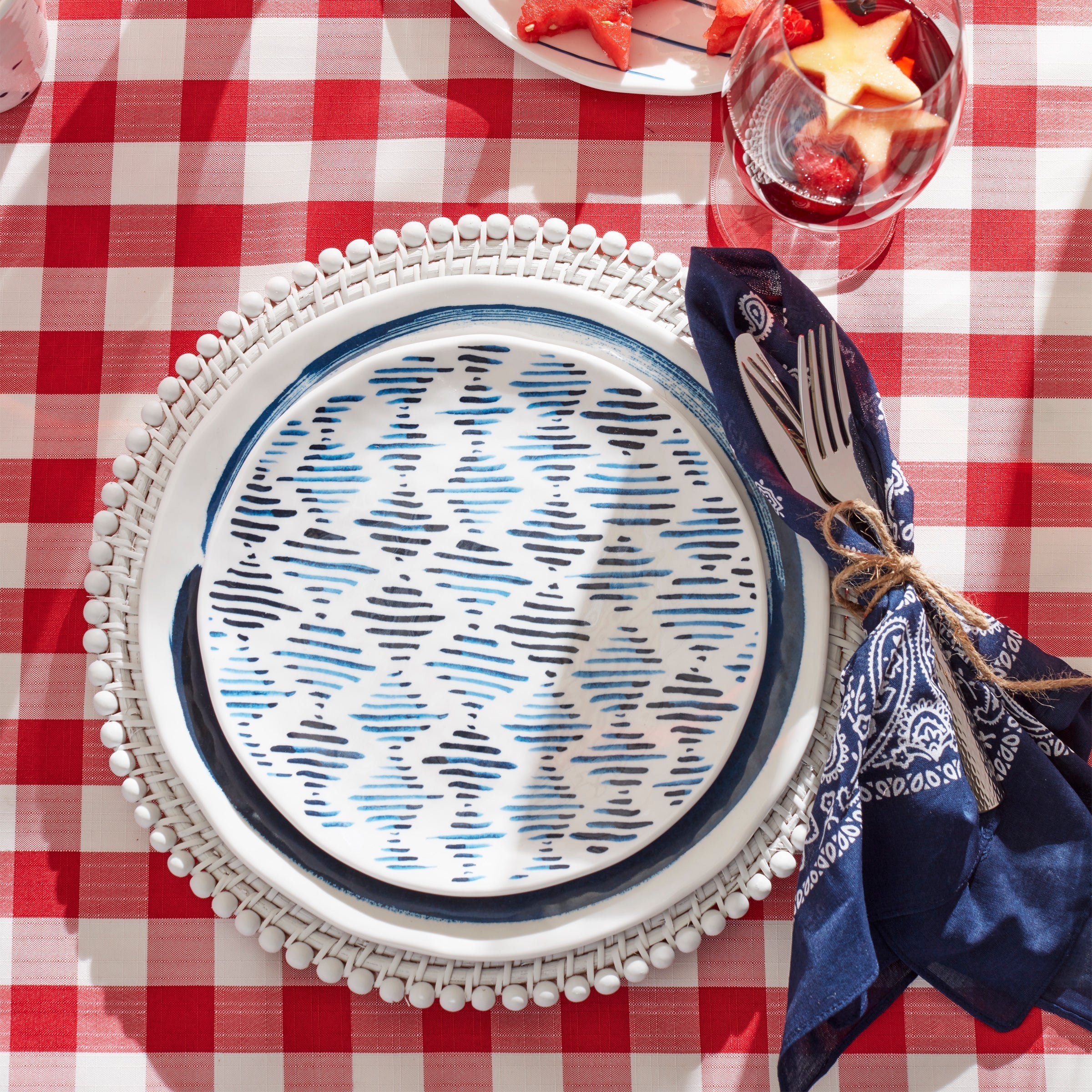 Lenox Premium Blue Bay Melamine Assorted Accent Plates, Set of 4 - Image 3