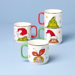 Alternative view of Lenox Premium Merry Grinchmas Stackable Mugs, Set of 4