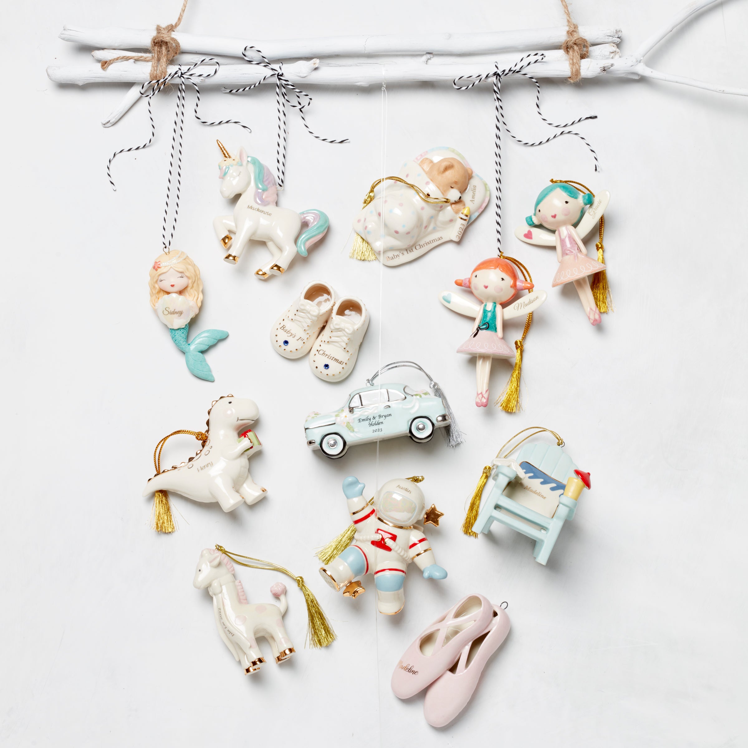 Lenox Premium Personalized Baby's Teddy Bear Ornament - Image 4