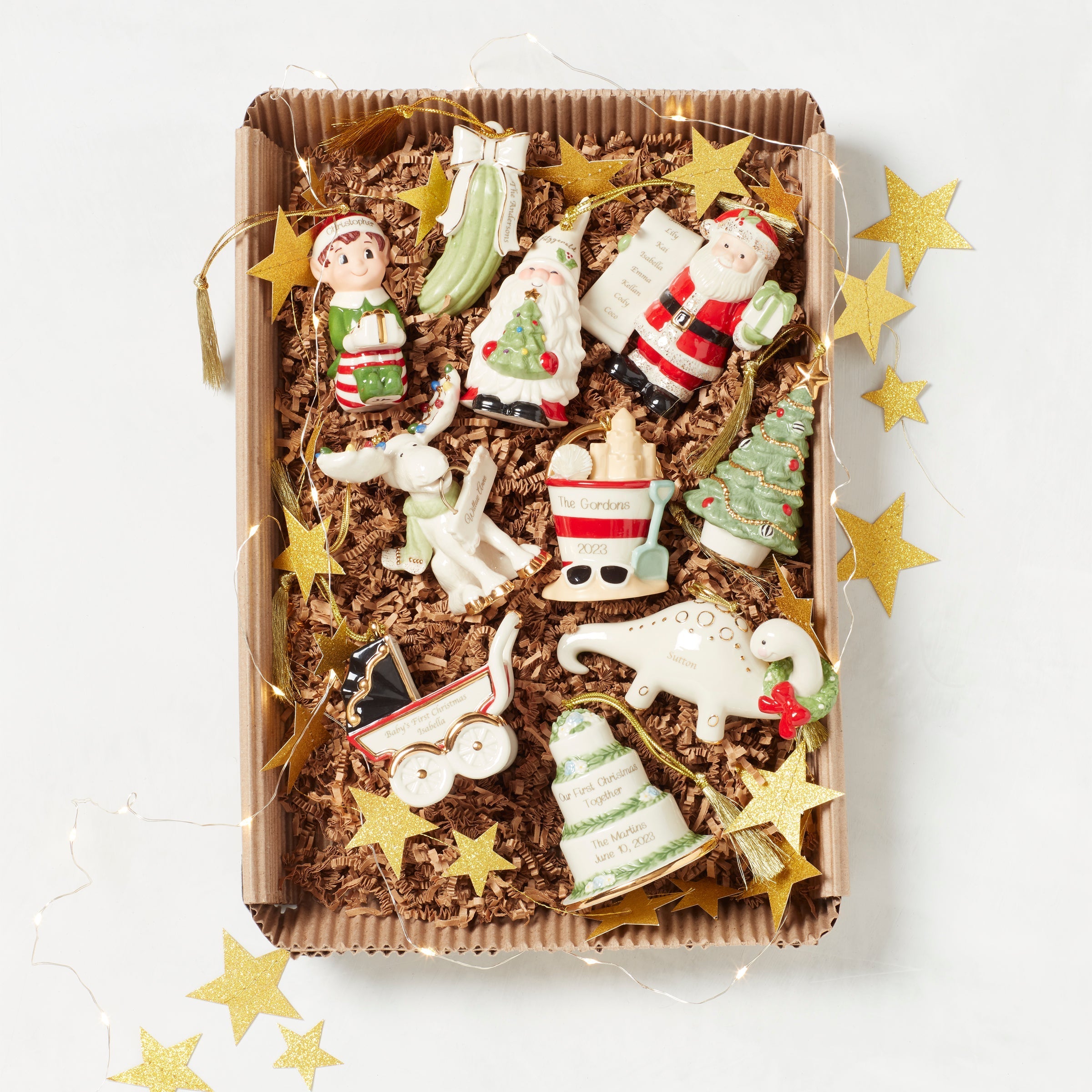 Lenox Premium Personalized Christmas Elf Ornament - Image 5
