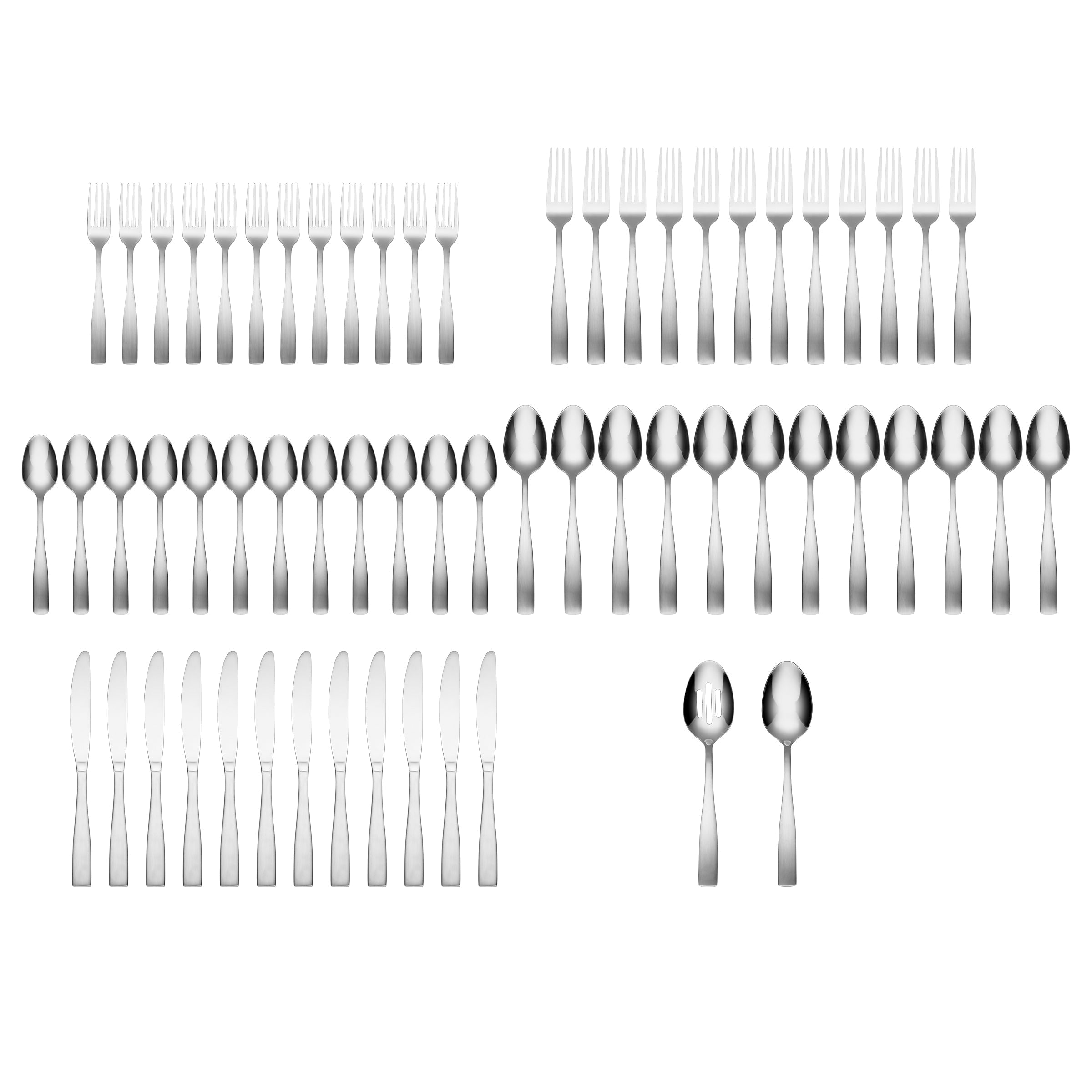 Lenox Premium Madison Satin 62-Piece Flatware Set with Wood Tray - Image 2