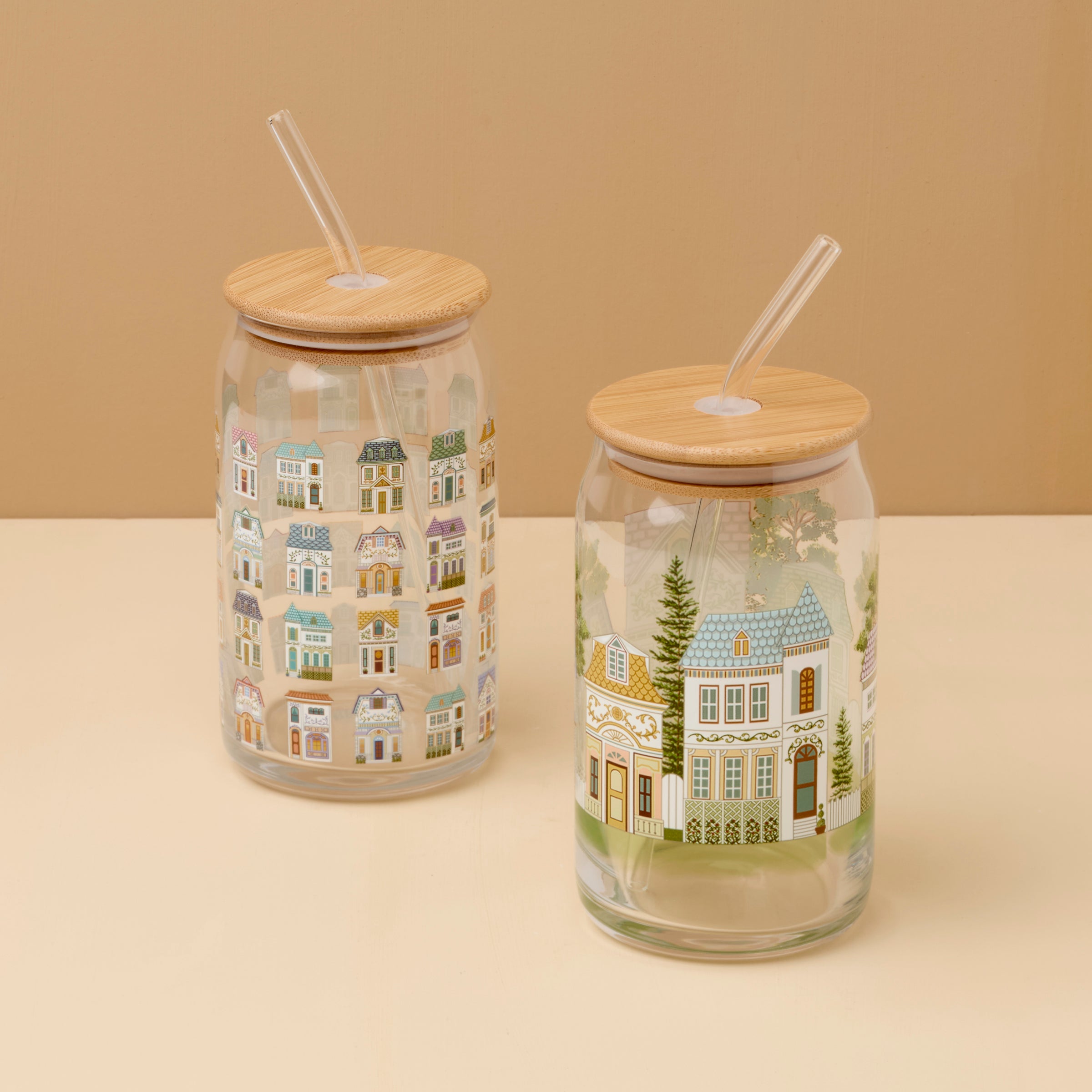 Lenox Premium Lenox Spice Village Can Cooler Glasses, Set of 2 - Image 2