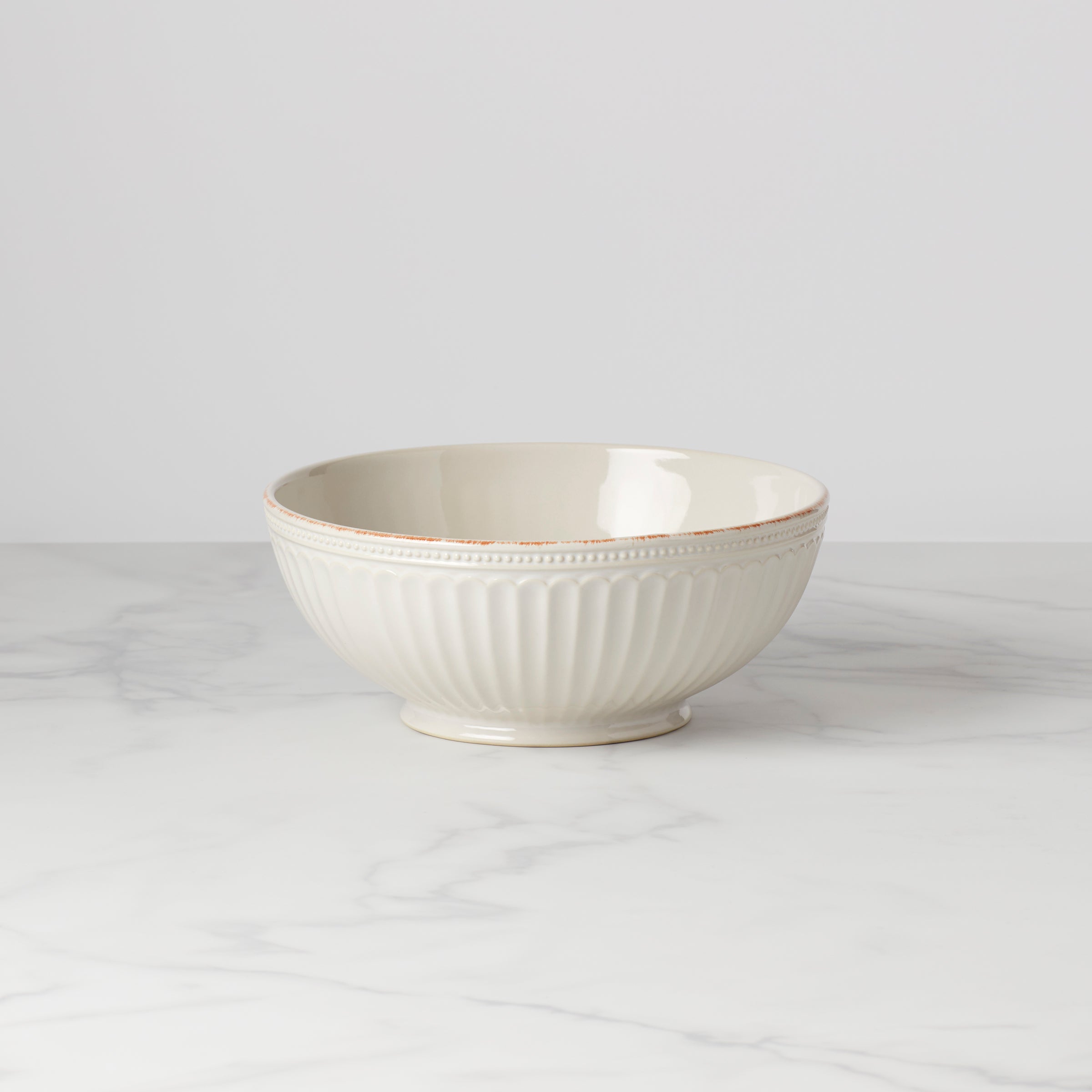 Lenox Premium French Perle Groove White Medium Bowl